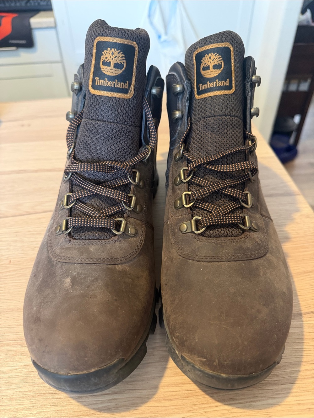 Timberland Men's Dark Brown Suede Waterproof Hiking Boots